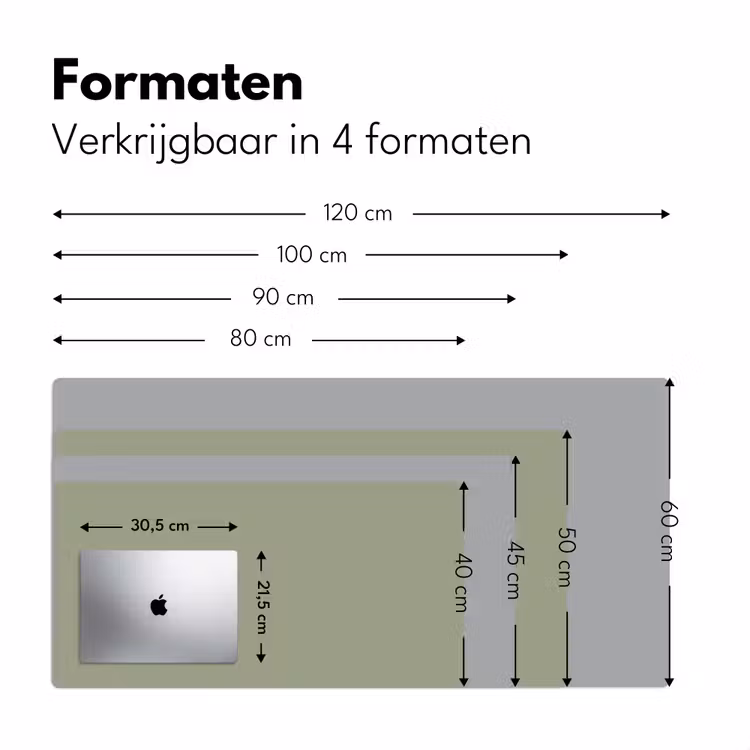 Bureau onderlegger - Sage - Mist - Groen — 8
