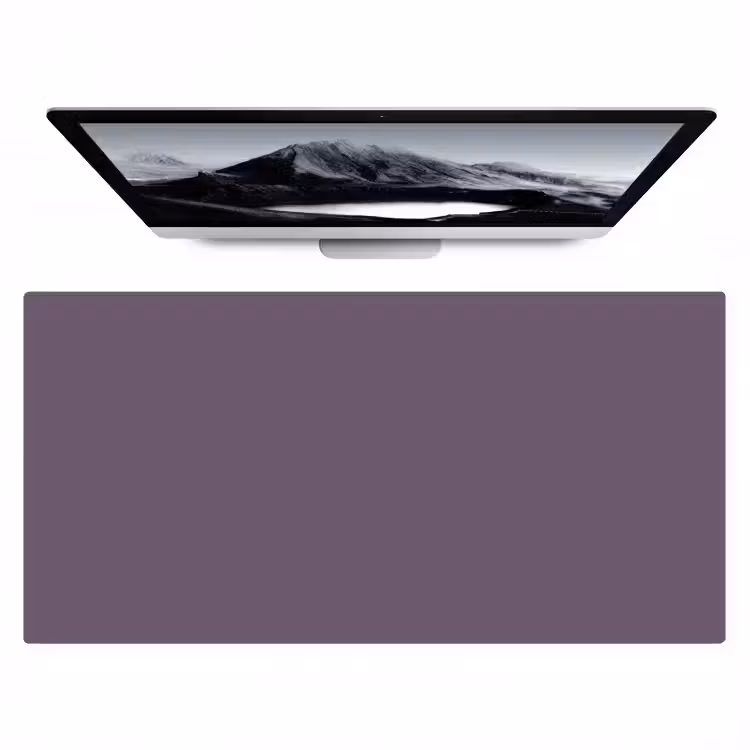 Bureau onderlegger - Velvet - Aubergine - Paars — 1