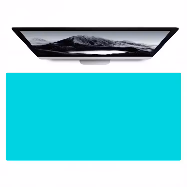 Bureau onderlegger - Vivid - Aquamarine - Turkoois — 1