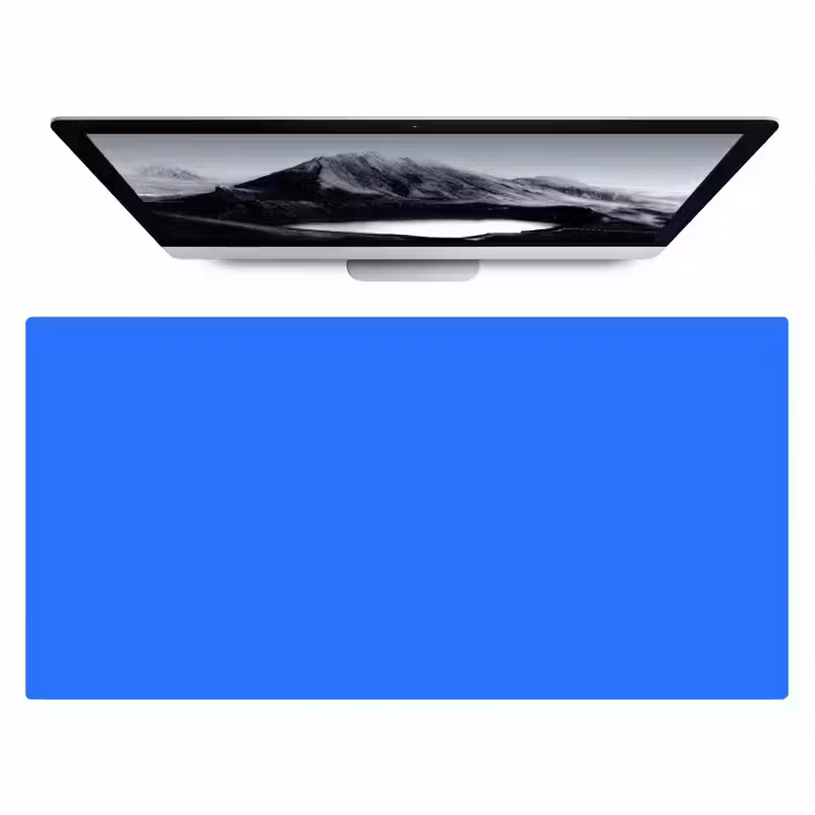 Bureau onderlegger - Vivid - Cobalt - Blauw — 1