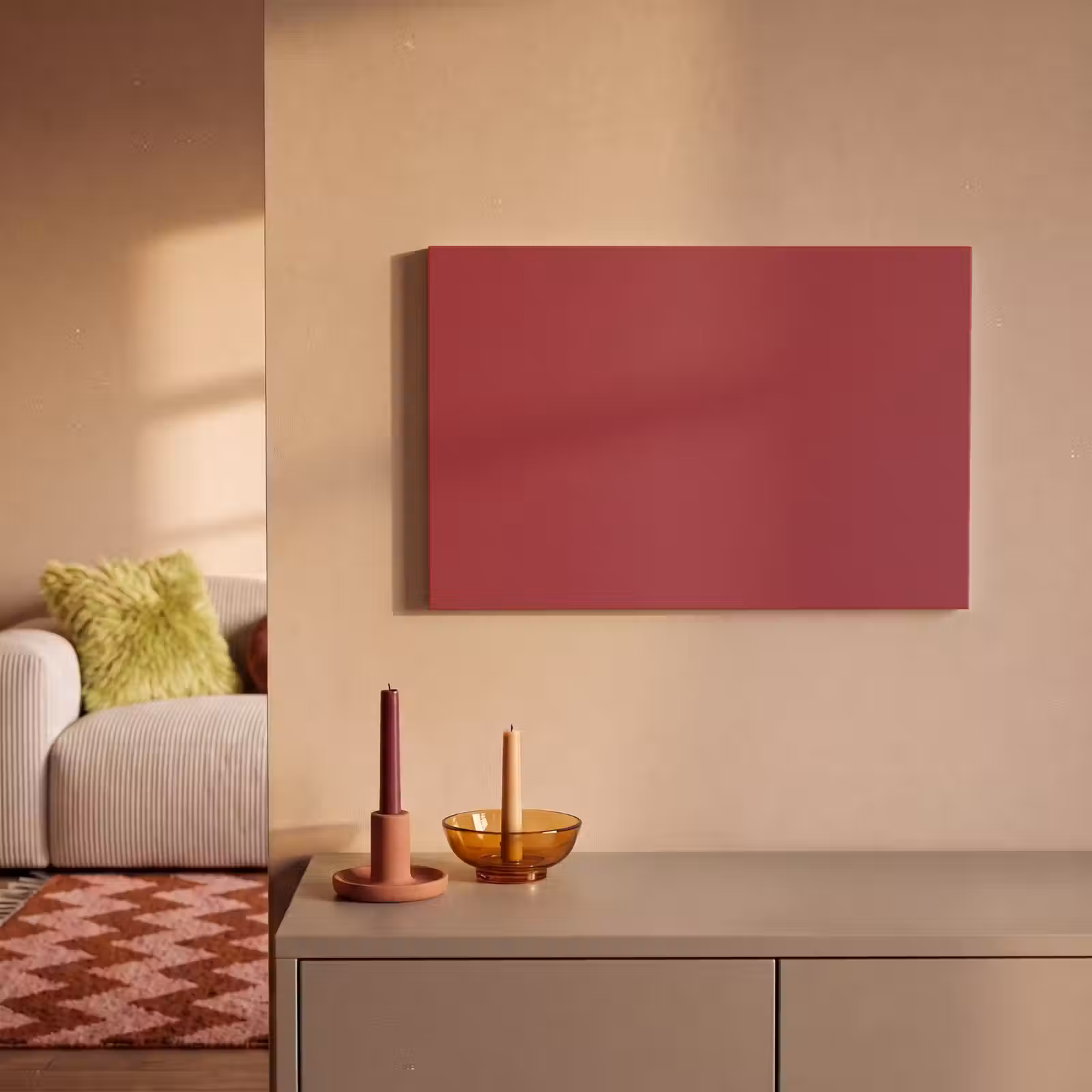 Canvas schilderij - Antique - Ruby - Rood — 1