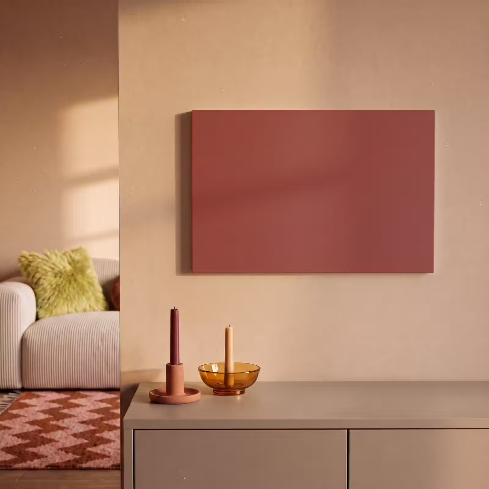 Canvas schilderij - Barn - Antique - Rood — 1