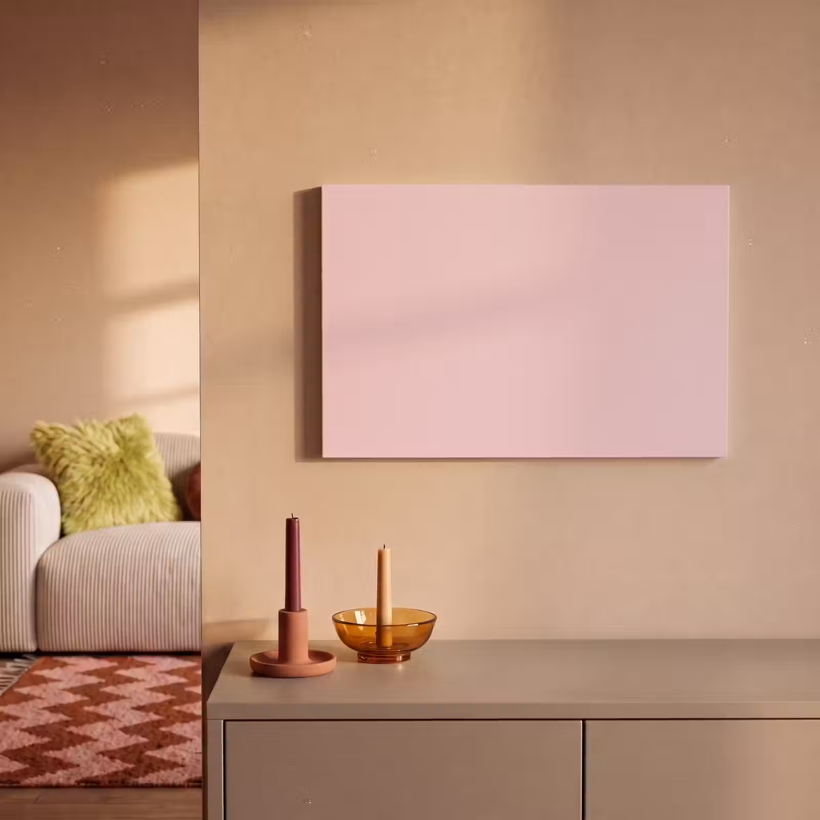 Canvas schilderij - Blush - Pink - Roze — 1