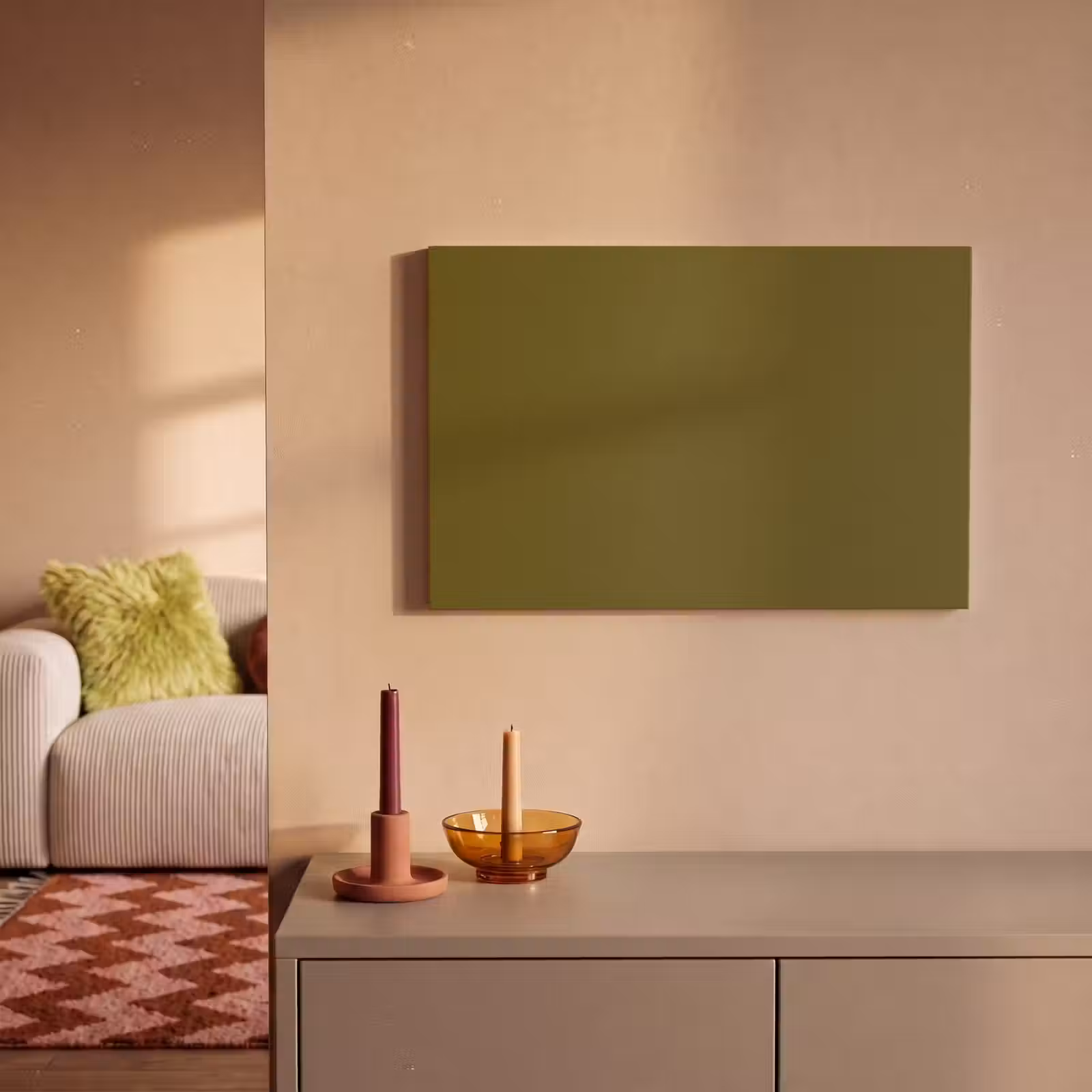 Canvas schilderij - Dark - Olive - Groen — 1