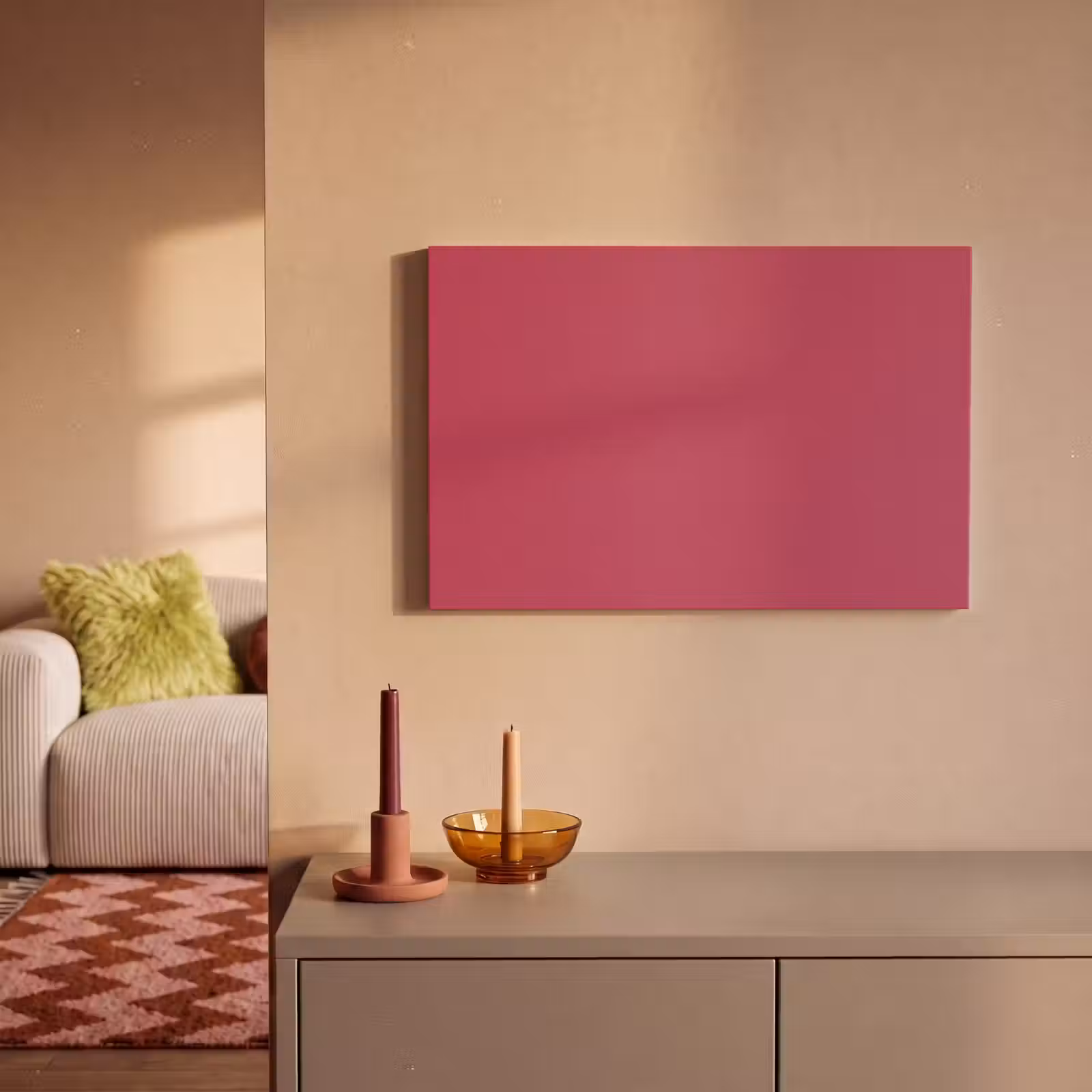 Canvas schilderij - Deep - Berry - Rood — 1