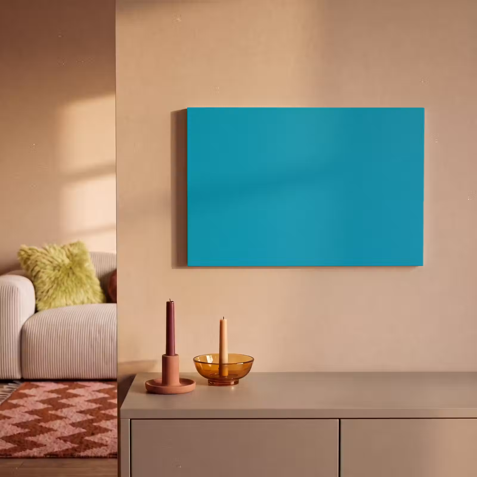 Canvas schilderij - Deep - Turquoise - Turkoois — 1