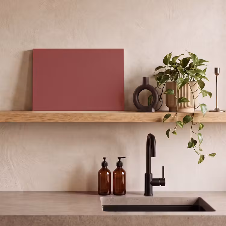 Canvas schilderij - Barn - Antique - Rood — 2