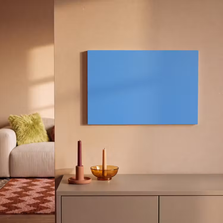 Canvas schilderij - Bright - Azure - Blauw — 1