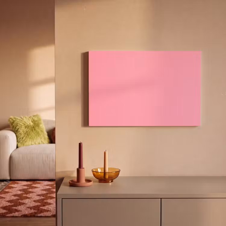 Canvas schilderij - Bubblegum - Pink - Roze — 1