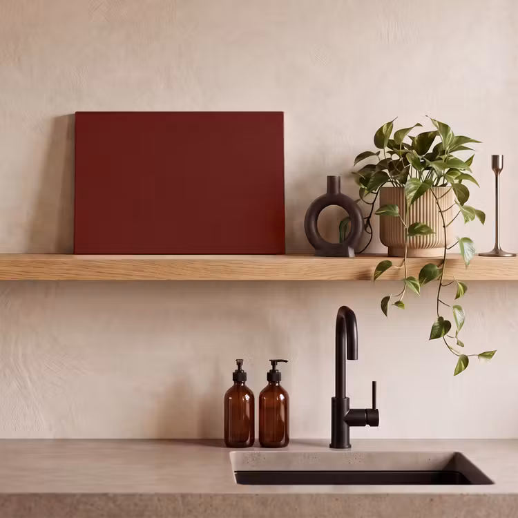 Canvas schilderij - Burnt - Mahogany - Rood — 2