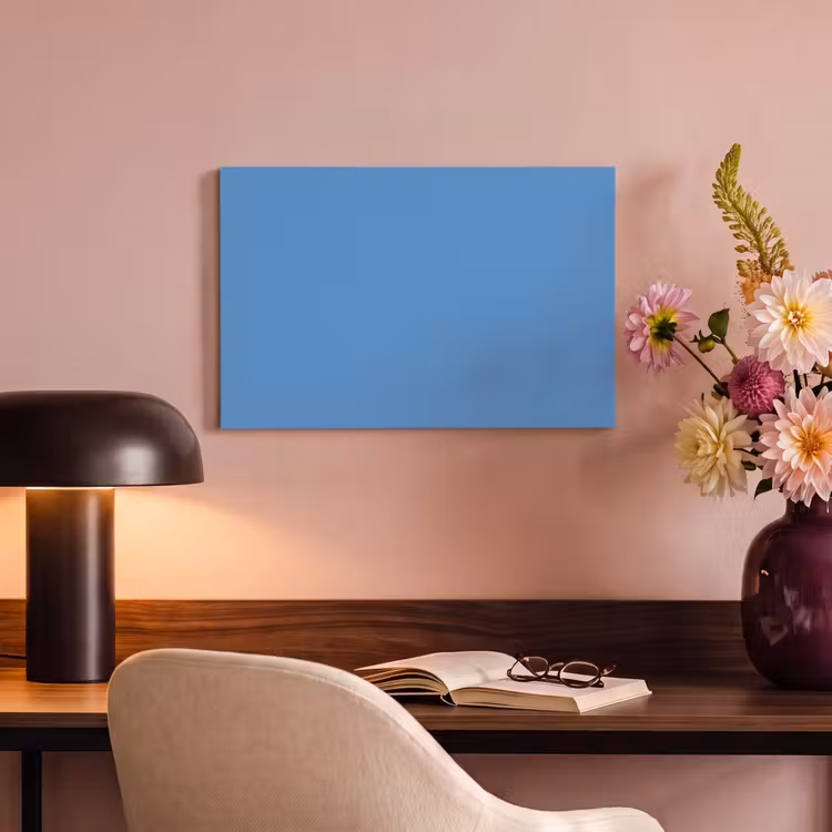 Canvas schilderij - Cornflower - Blue - Blauw — 3
