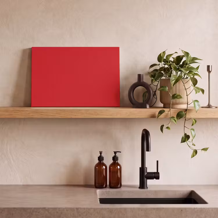 Canvas schilderij - Crimson - Velvet - Rood — 2