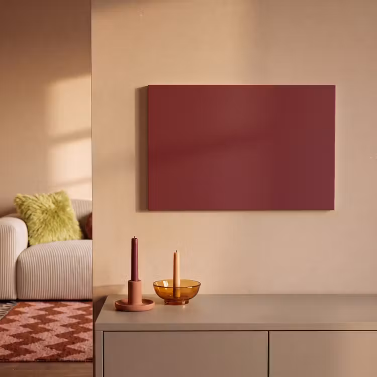 Canvas schilderij - Dark - Garnet - Rood — 1