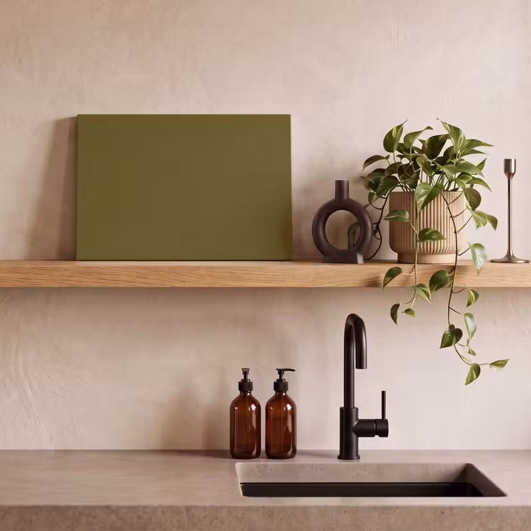 Canvas schilderij - Dark - Olive - Groen — 2