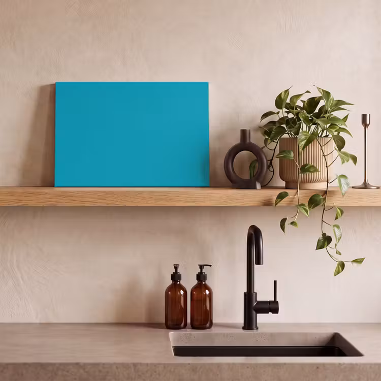 Canvas schilderij - Deep - Turquoise - Turkoois — 2