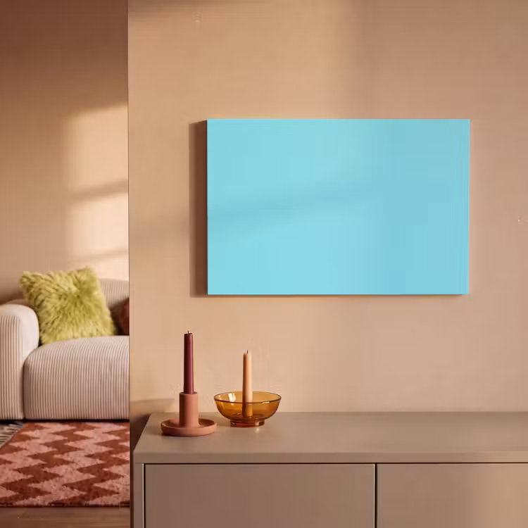 Canvas schilderij - Electric - Cyan - Blauw — 1