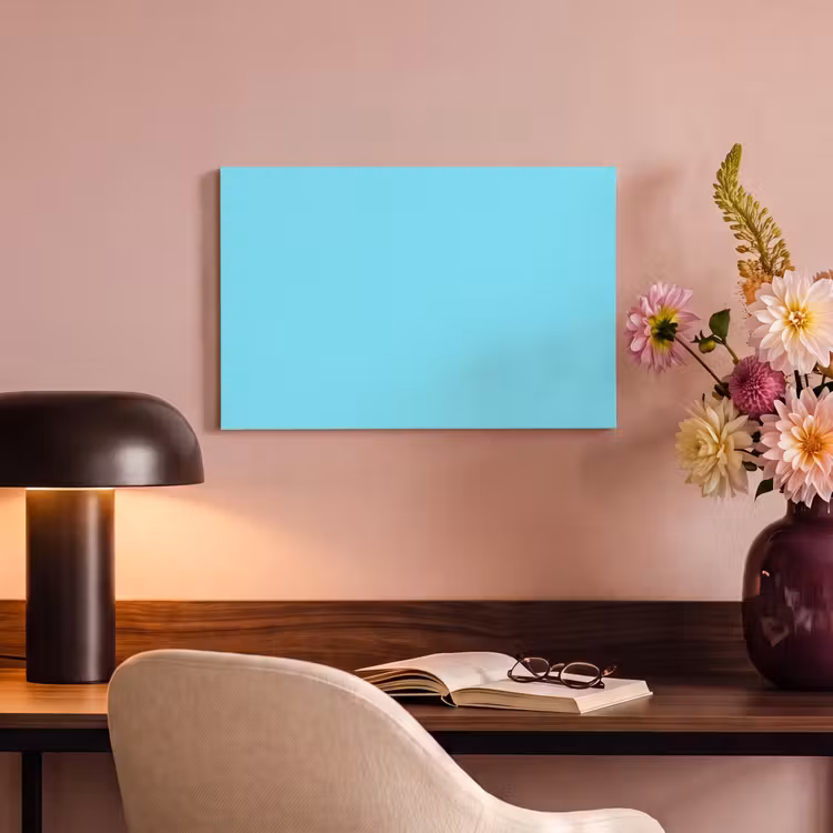 Canvas schilderij - Electric - Cyan - Blauw — 3