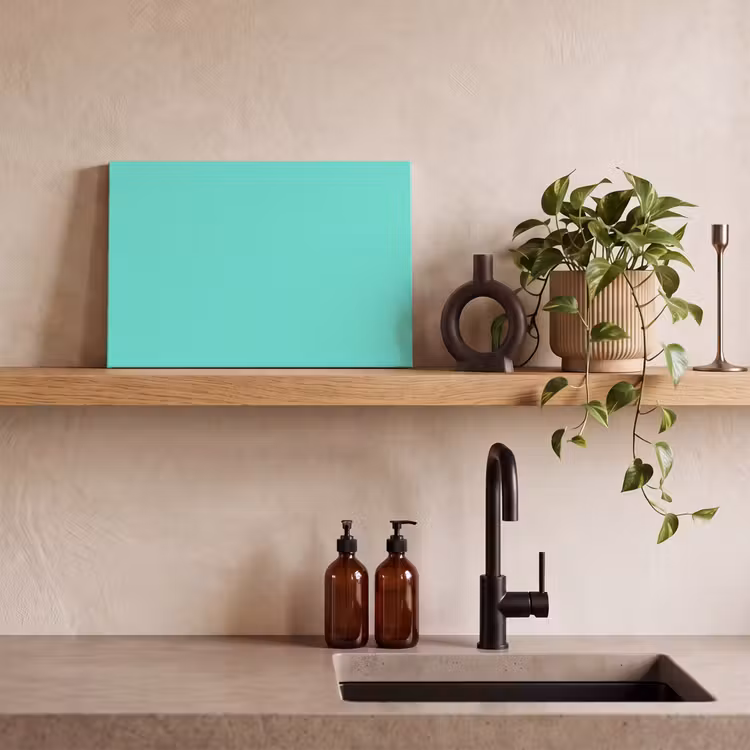 Canvas schilderij - Electric - Cyan - Turkoois — 2