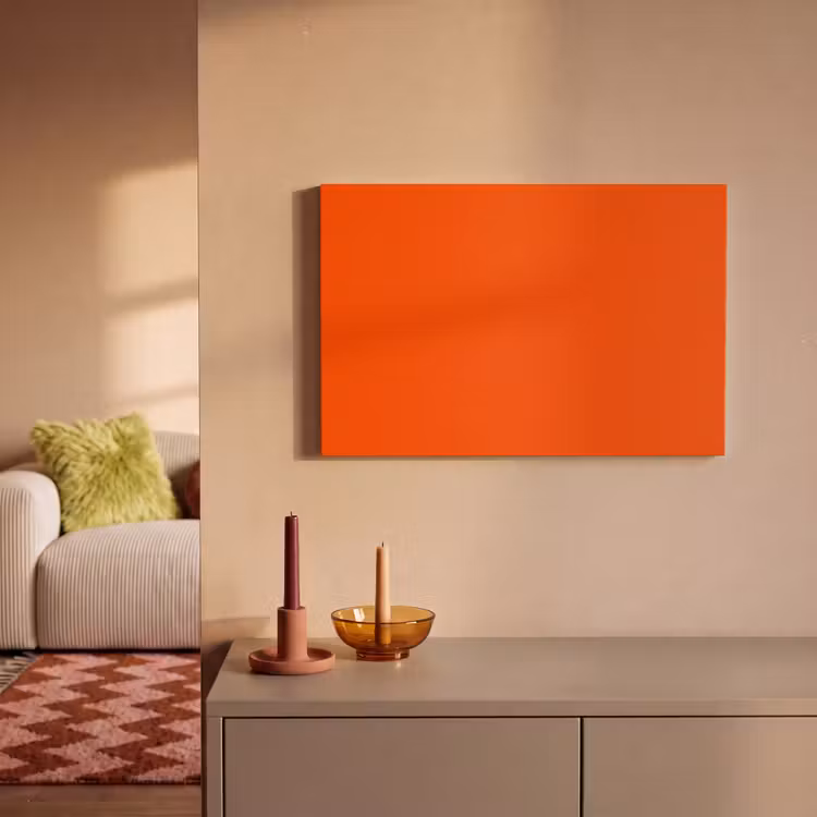 Canvas schilderij - Fiery - Tangerine - Oranje — 1