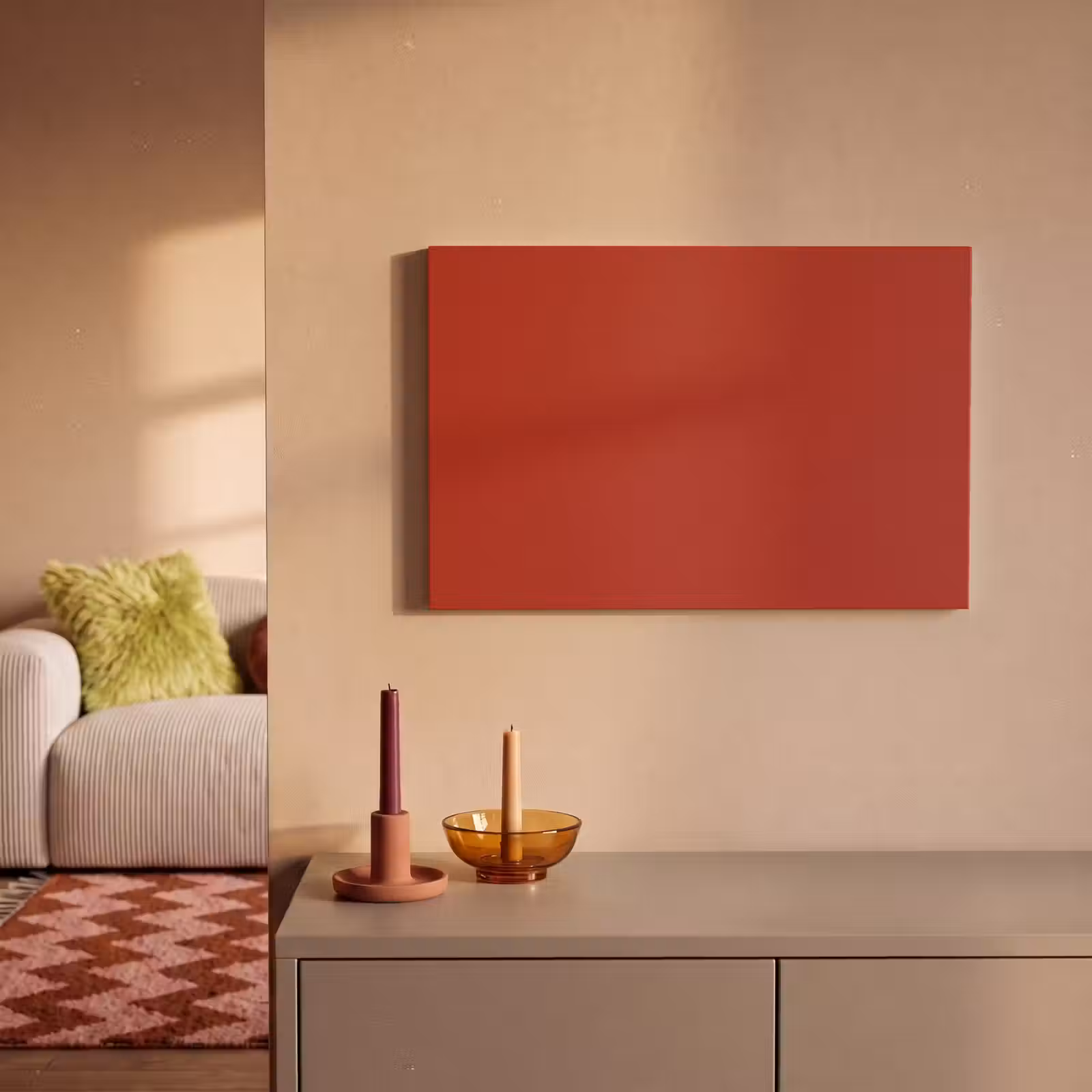Canvas schilderij - Deep - Crimson - Rood — 1
