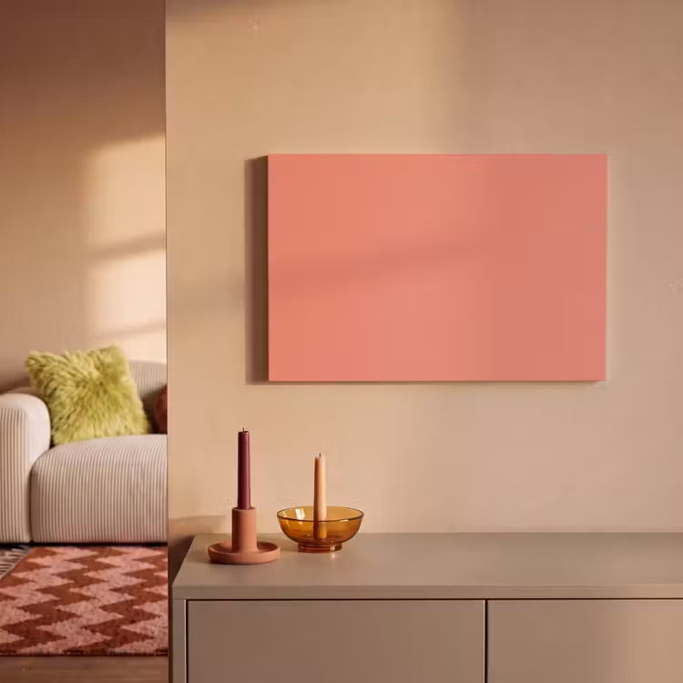 Canvas schilderij - Dusty - Peach - Koraal — 1