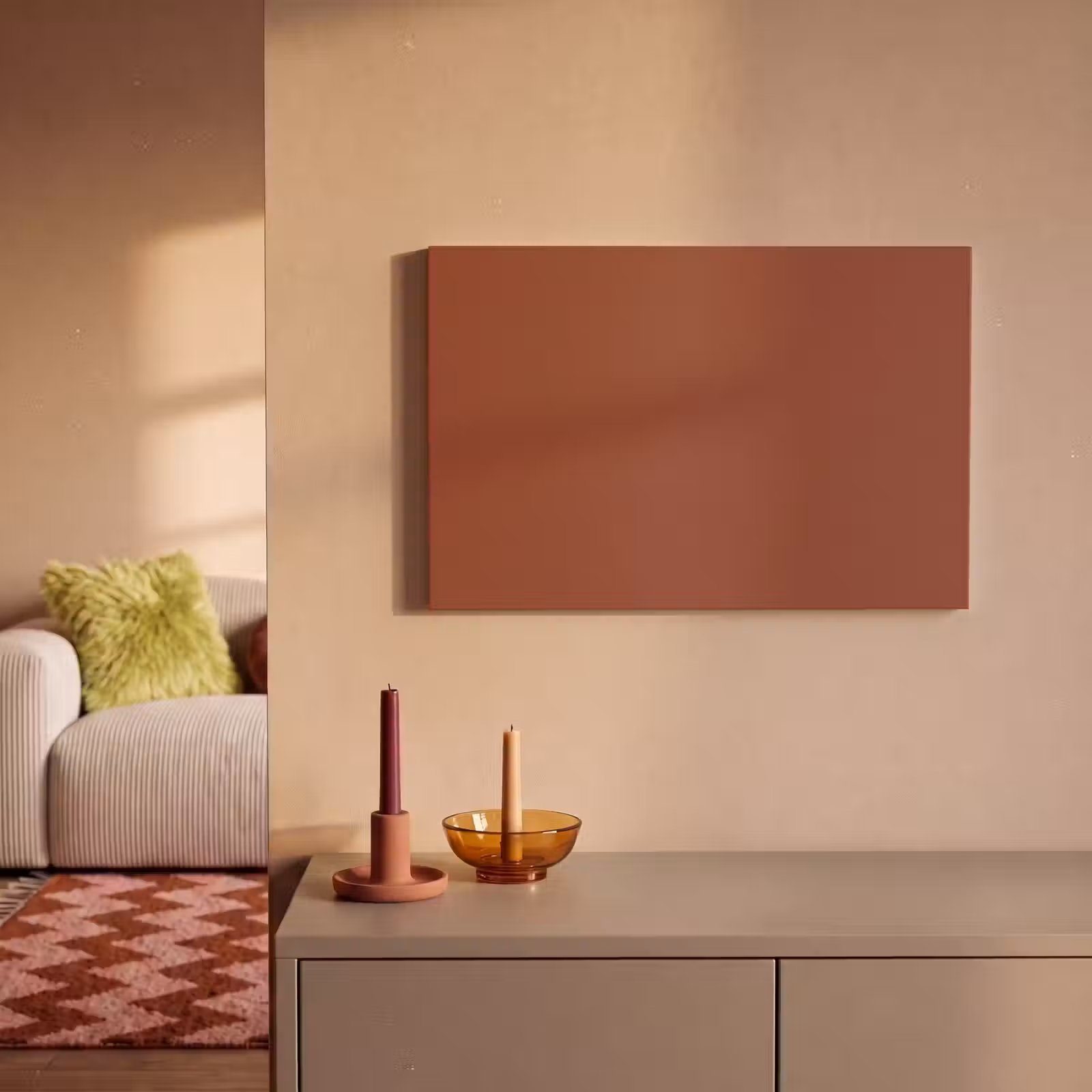 Canvas schilderij - Burnt - Mahogany - Terracotta — 1