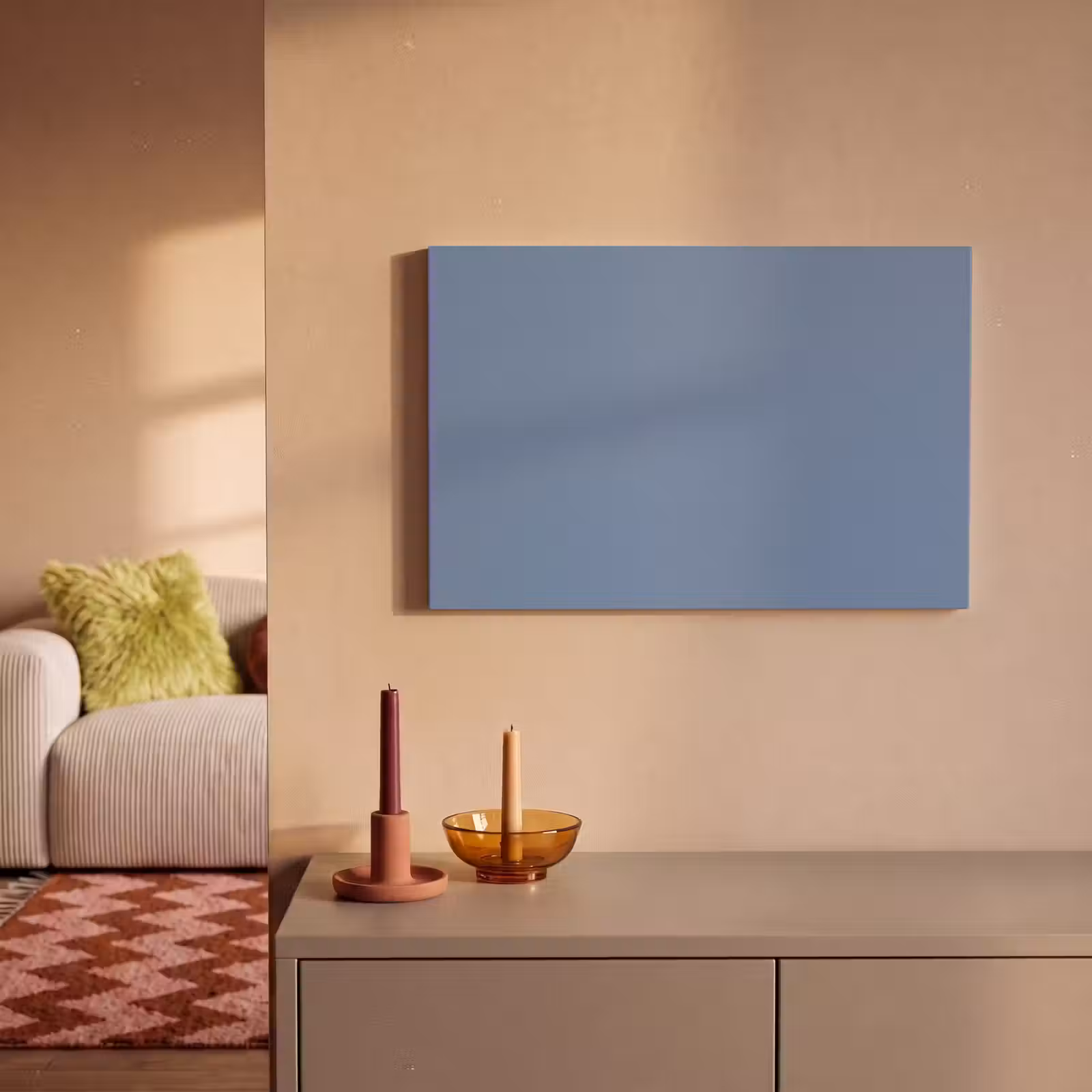 Canvas schilderij - Denim - Breeze - Blauw — 1