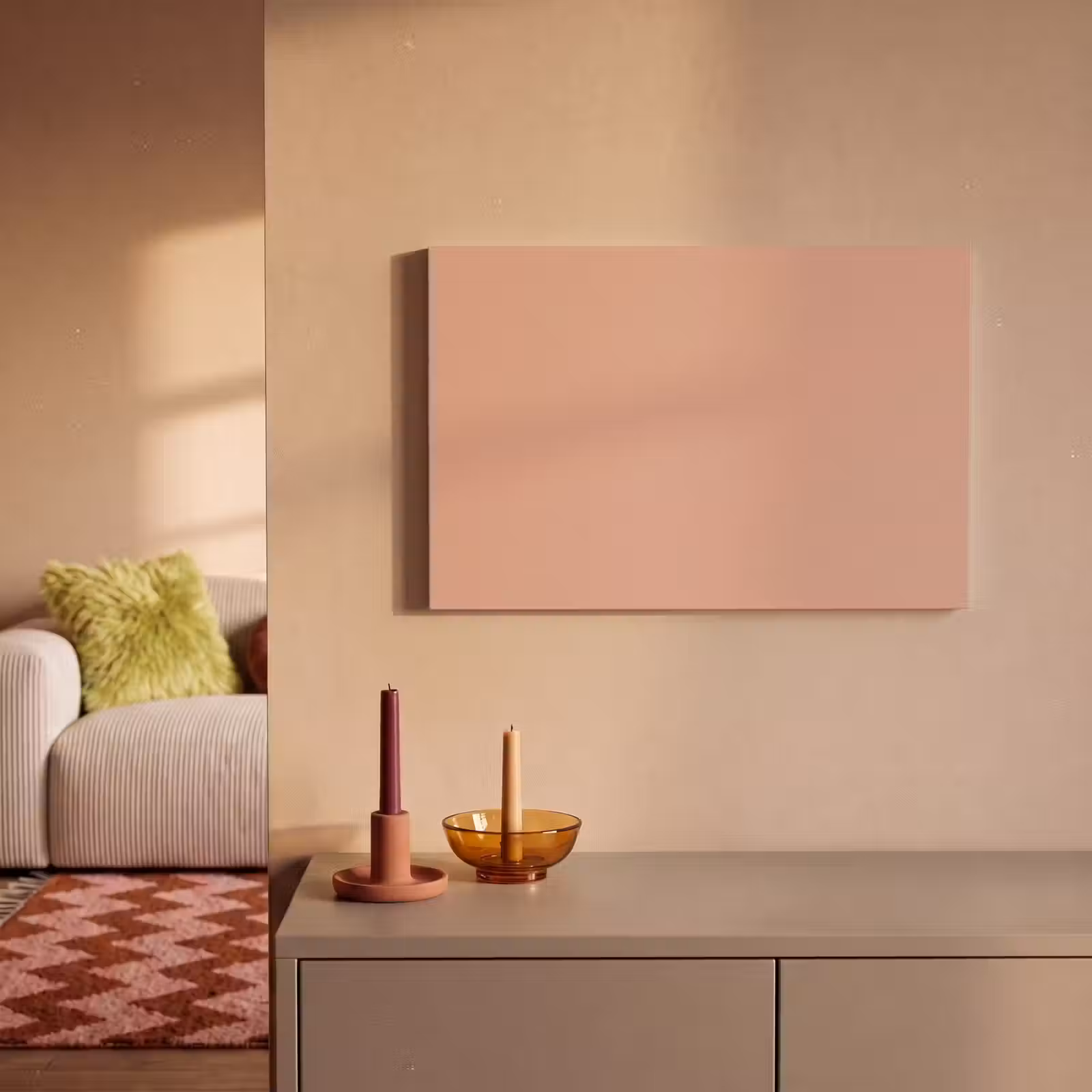 Canvas schilderij - Dusty - Rose - Roze — 1