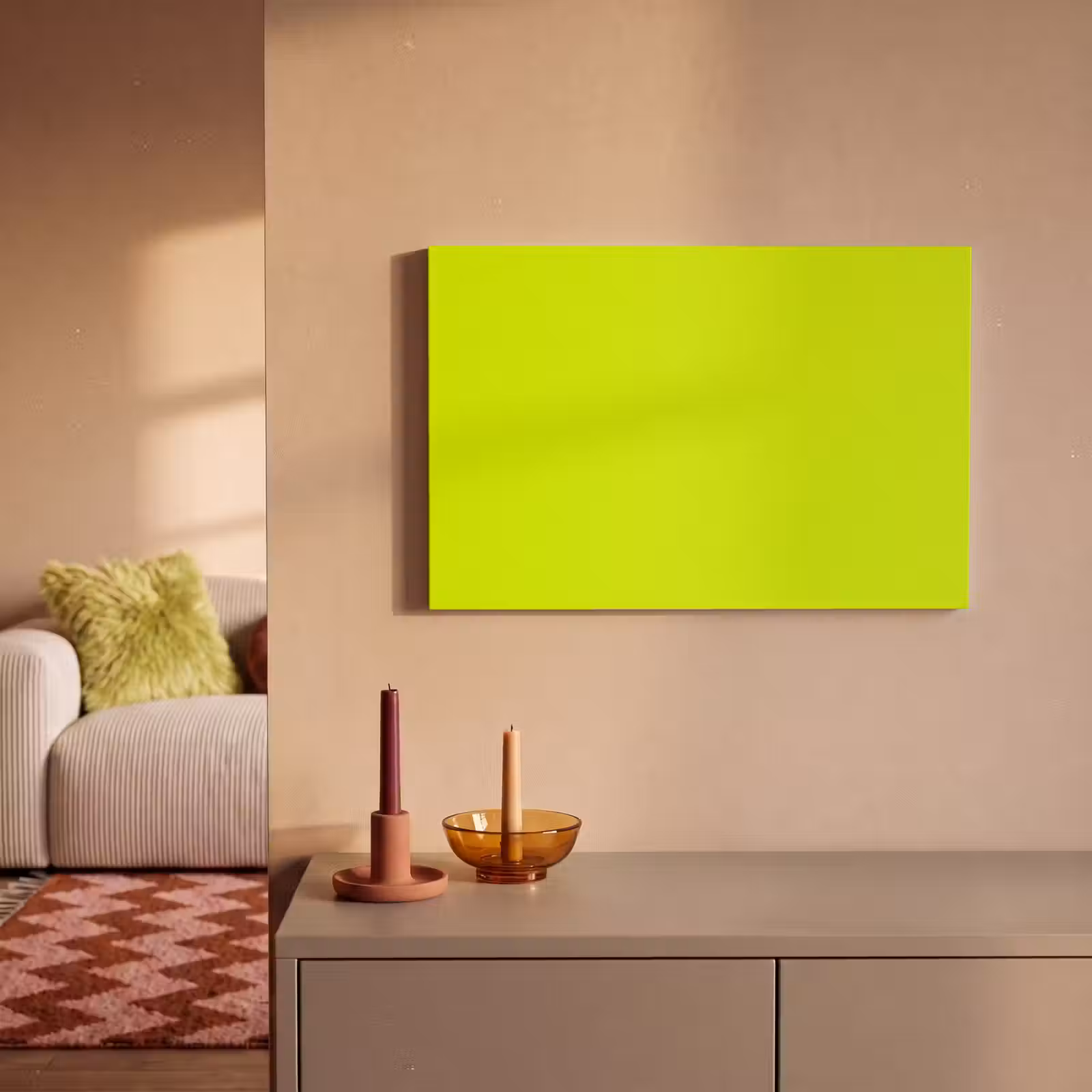 Canvas schilderij - Electric - Lemon - Geel — 1