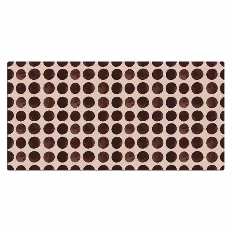 Bureau onderlegger - Stippen - Patroon - Bruin — 2