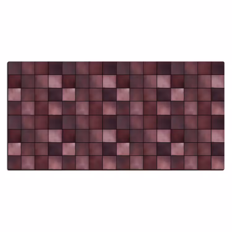 Bureau onderlegger - Vierkant - Tegel - Patroon - Paars — 2