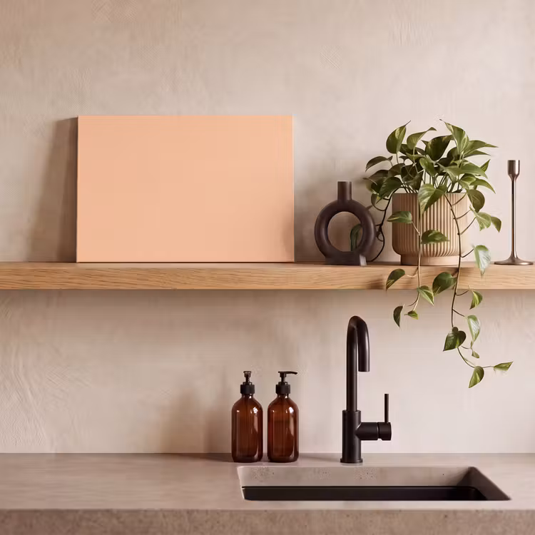 Canvas schilderij - Apricot - Blush - Nude — 2