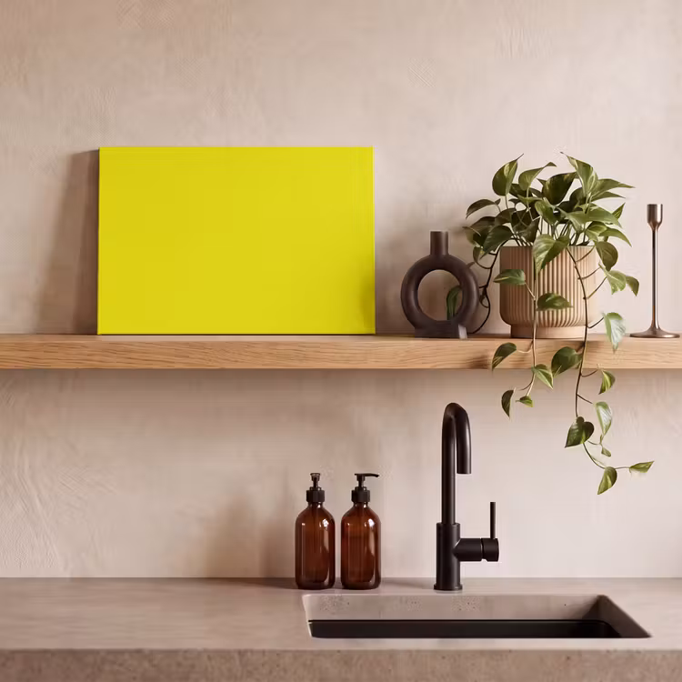 Canvas schilderij - Bright - Canary - Geel — 2
