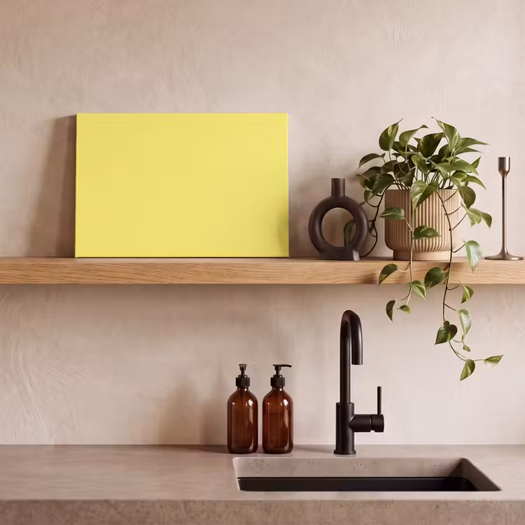 Canvas schilderij - Buttery - Beige - Geel — 2