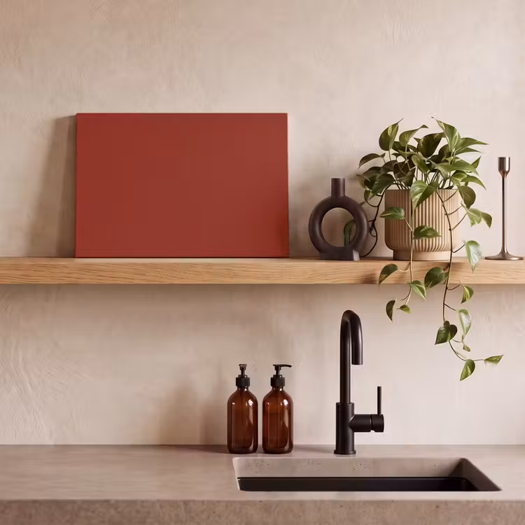 Canvas schilderij - Burnt - Copper - Rood — 2