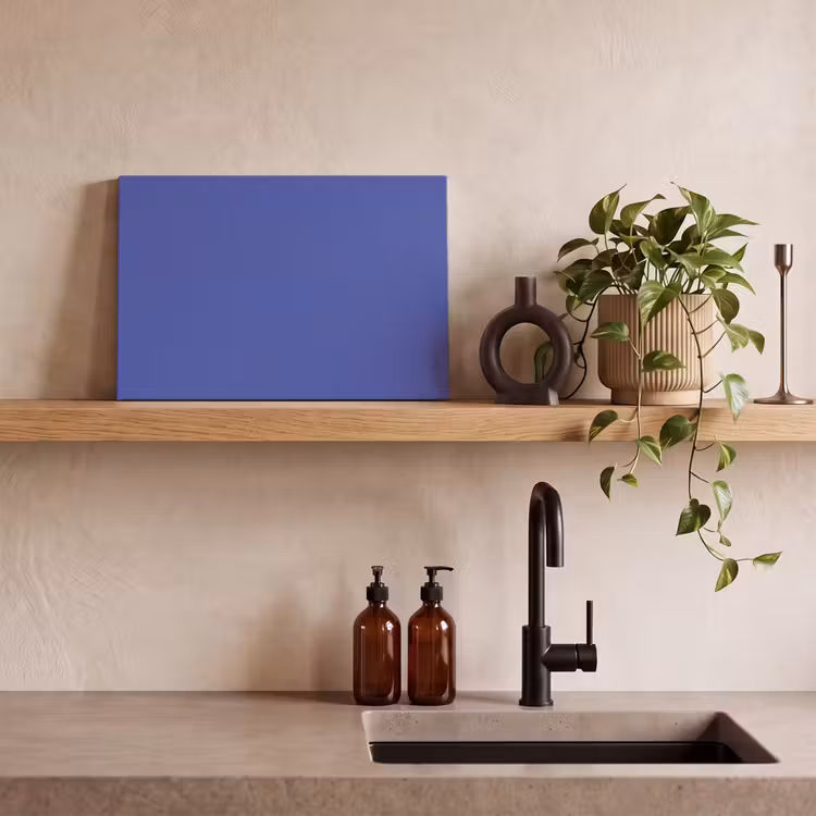 Canvas schilderij - Chinese - Blue - Blauw — 2