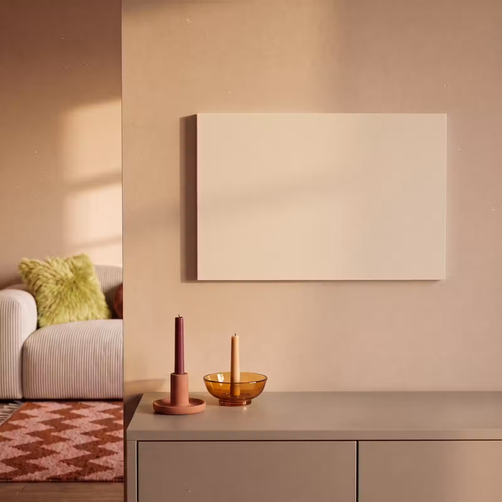 Canvas schilderij - Cream - Nude - Neutraal — 1