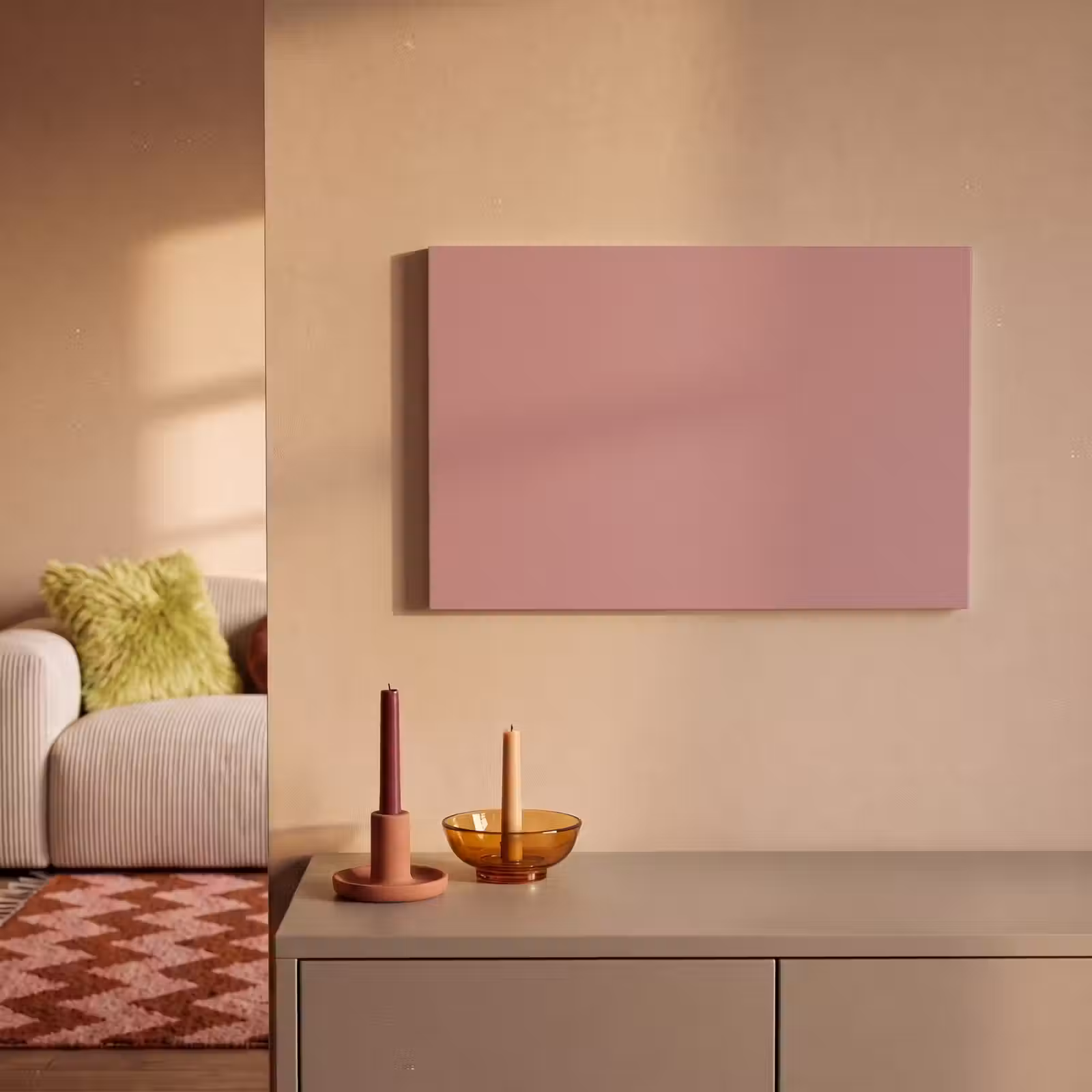 Canvas schilderij - Dusty - Rose - Roze — 1
