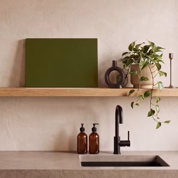 Canvas schilderij - Dark - Olive - Groen — 2