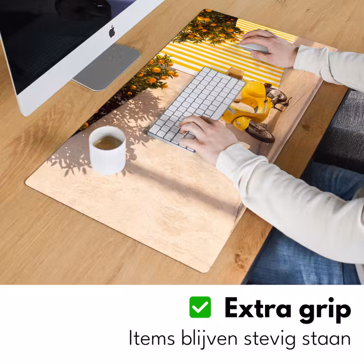 Bureau onderlegger - Scooter - Natuur - Zomer - Geel - Mediterraan — 6