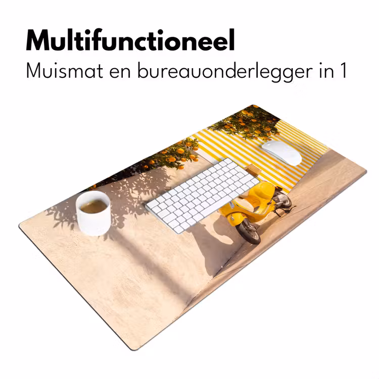 Bureau onderlegger - Scooter - Natuur - Zomer - Geel - Mediterraan — 7