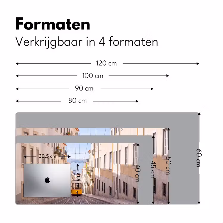Bureau onderlegger - Tram - Straat - Stad - Architectuur - Geel — 8