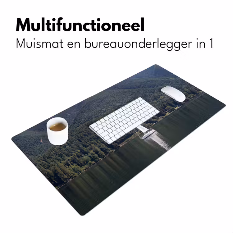 Bureau onderlegger - Zeilboot - Water - Bergen - Natuur - Groen — 7