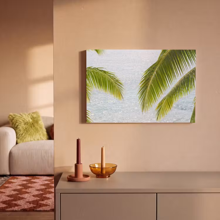 Canvas schilderij - Boom - Bladeren - Water - Tropisch - Groen — 1