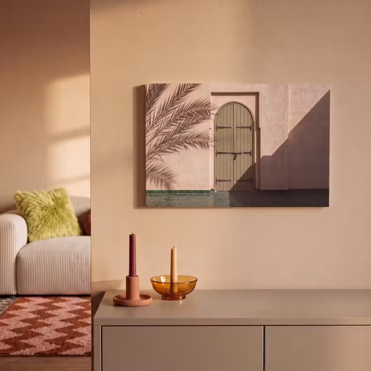 Canvas schilderij - Deur - Hout - Architectuur - Groen - Rustiek — 1