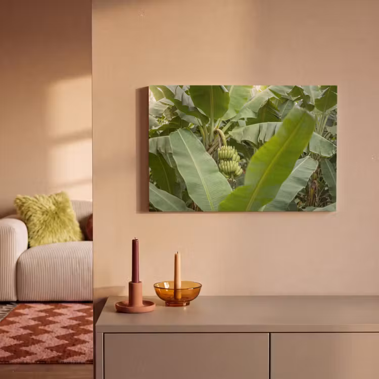 Canvas schilderij - Eten - Bananen - Plantage - Groen — 1