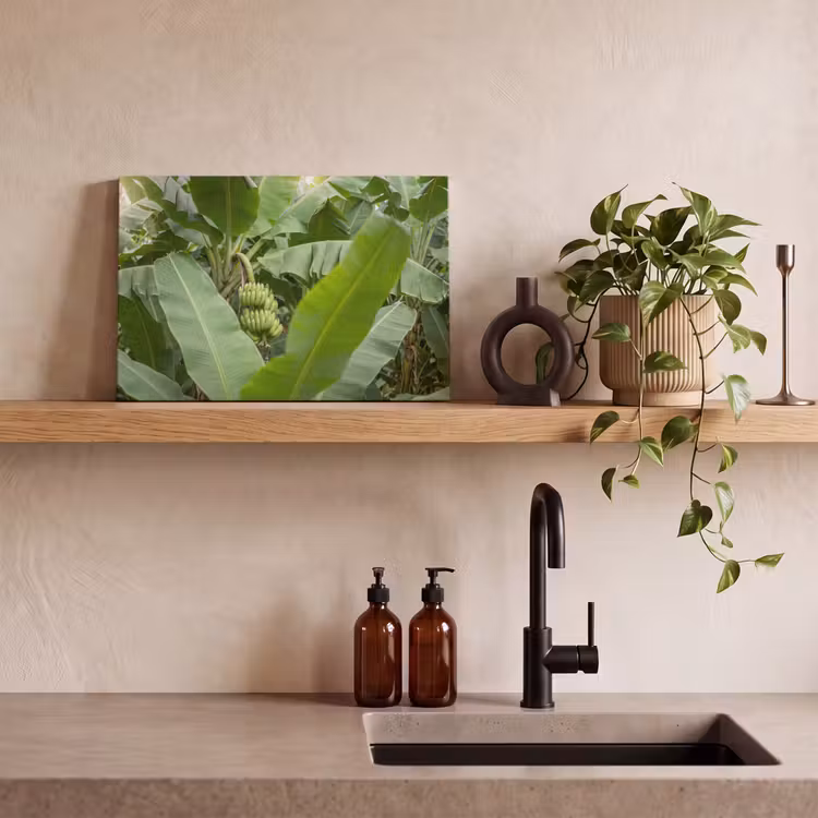 Canvas schilderij - Eten - Bananen - Plantage - Groen — 2