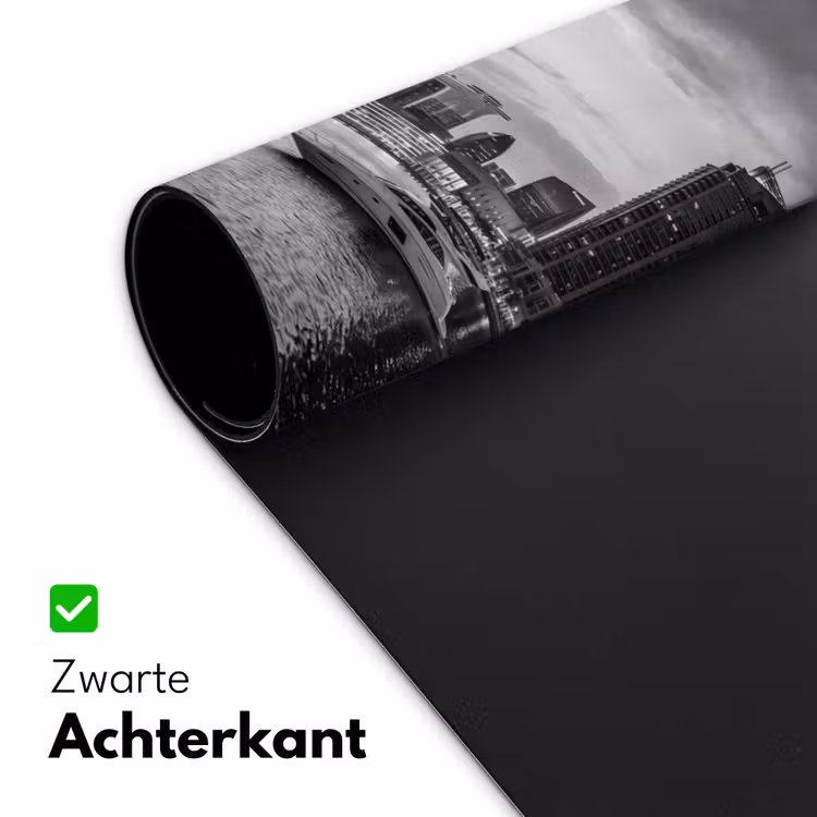 Bureau onderlegger - Stad - Skyline - Architectuur - Avond - Zwart-wit — 5