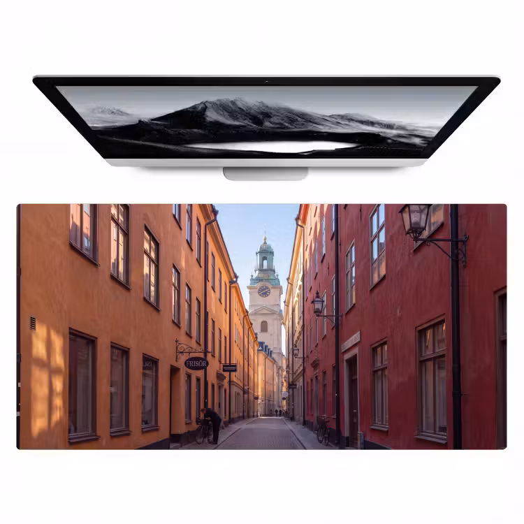 Bureau onderlegger - Straat - Klokkentoren - Stad - Architectuur - Historisch — 1