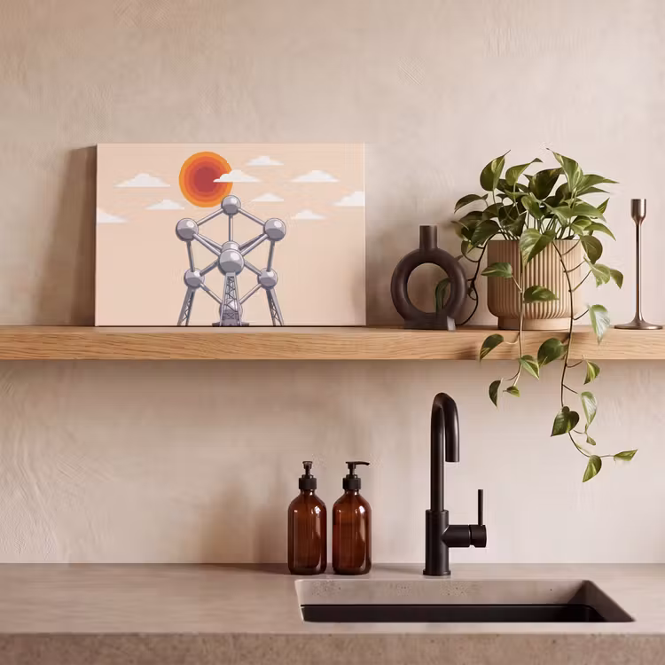 Canvas schilderij - Architectuur - Geometrie - Stad - Modern - Grijs — 2
